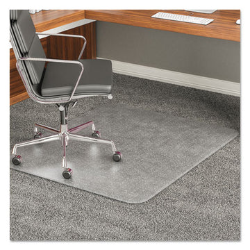 deflecto® Execumat All Day Use Chair Mat For High Pile Carpet, 45 X 53, Wide Lipped, Clear freeshipping - TVN Wholesale